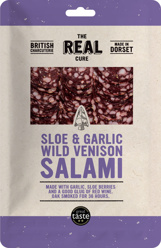 Sloe & Garlic Wild Venison Salami 55g