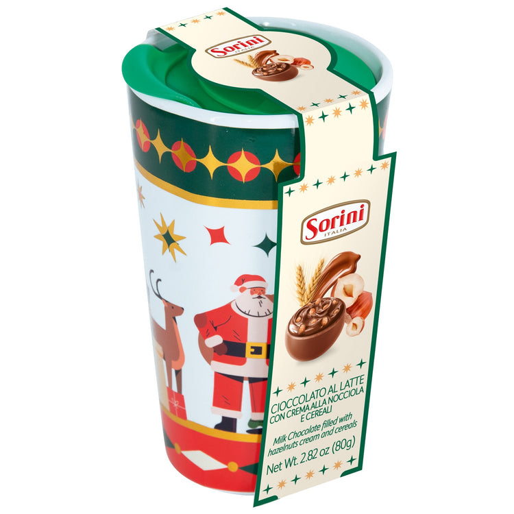 Christmas Cups with milk spheres with hazelnut cream 80g