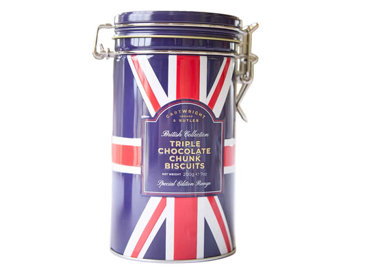 Triple Choc Chunk Biscuits in Tin 200g