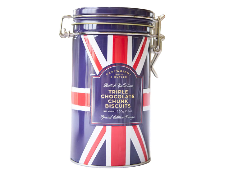 Triple Choc Chunk Biscuits in Tin 200g