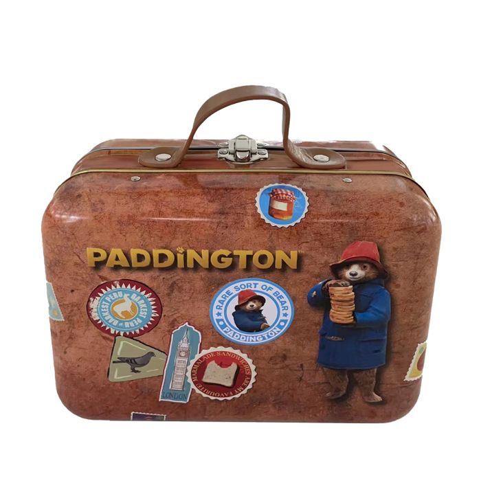Paddington Bear - Suitcase Tin With Shortbread Biscuits & English Breakfast Teabags 275g
