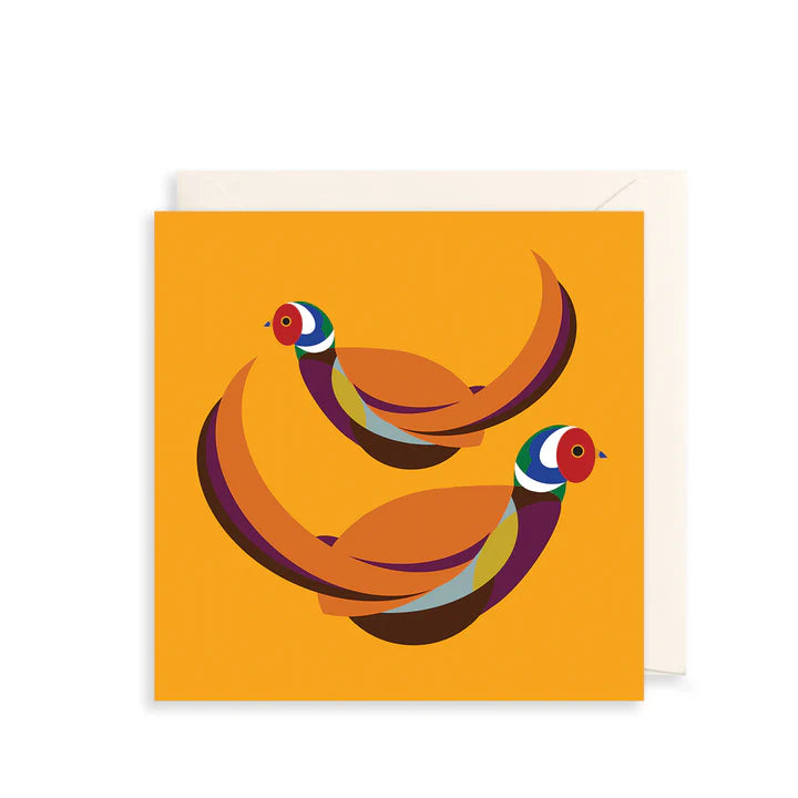 I Like Birds Greetings Card : Pheasant