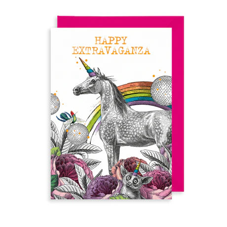 Pabuku Greetings Card: Unicorn