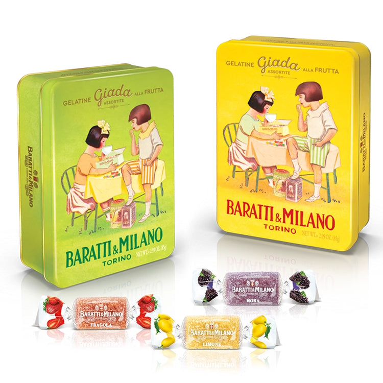 lassica Baratti & Milano candy green and yellow tins