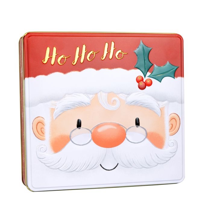 Santa Belgian Chocolate Biscuits Tin 375g