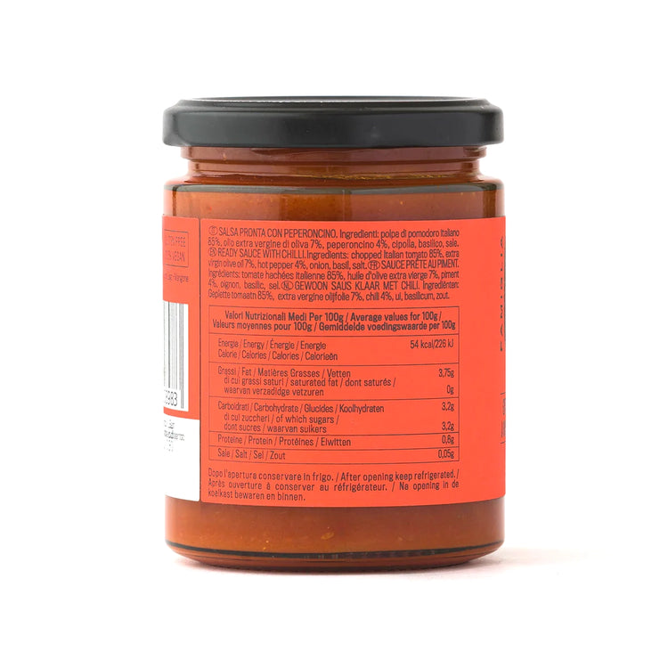 Crispino Sugo Pronto Peperoncino ingredients