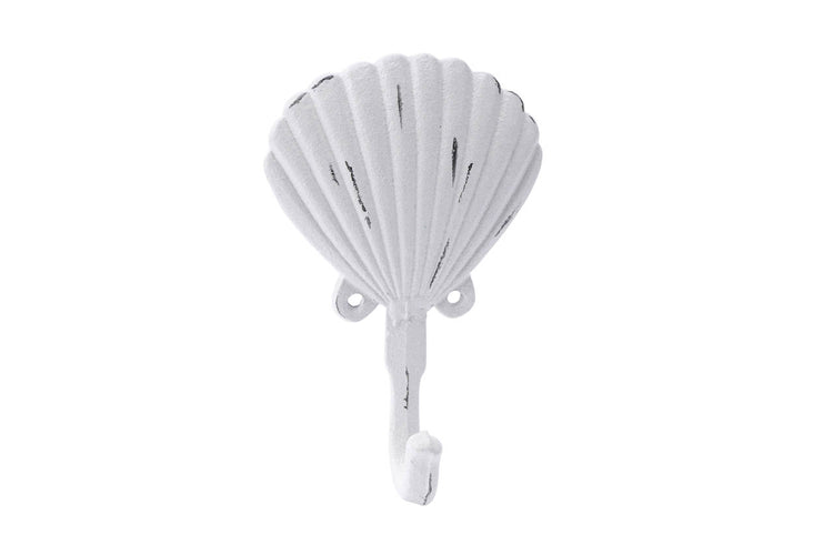 White Sea Shell Wall Hook