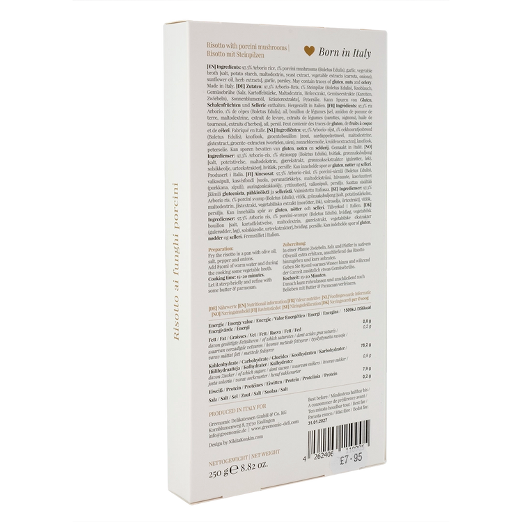 Good Hair Day Risotto with porcini mushrooms