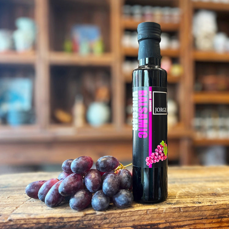 Bottle of Jorge classic balsamic vinegar in artisan deli