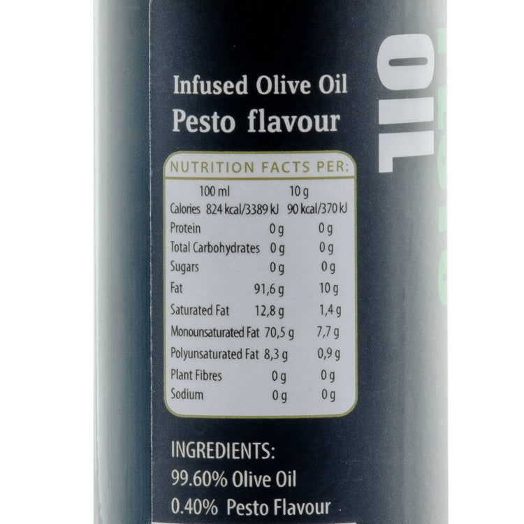 Jorge Pesto infused Olive Oil ingredients