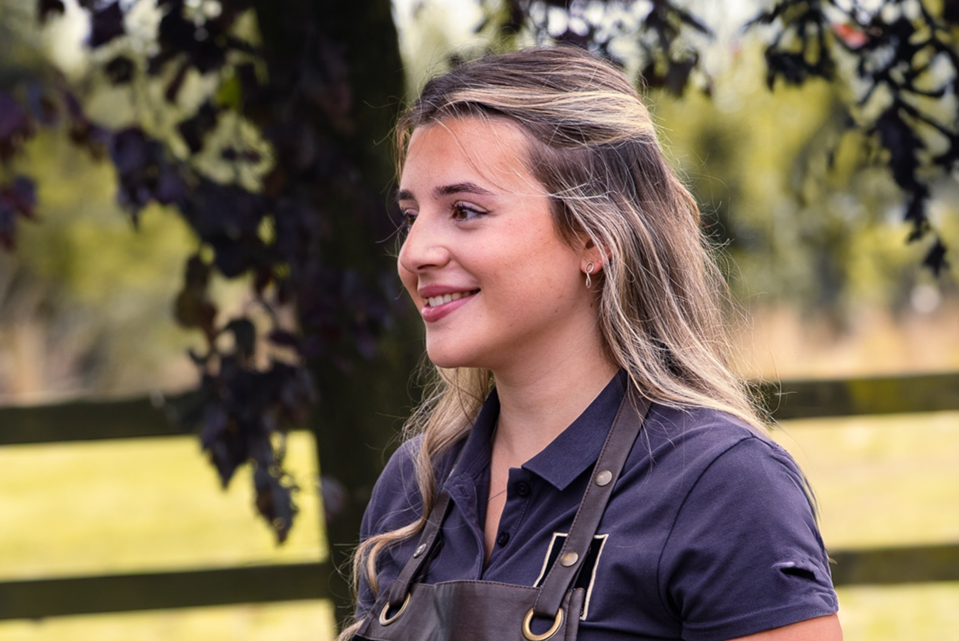 Jorge staff member Millie outside of our cafe