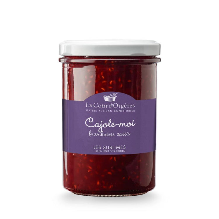 La Cour d'Orgères light Raspberry and Blackcurrant Jam