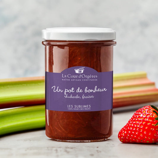 La Cour d'Orgères Light Rhubarb and Strawberry Jam