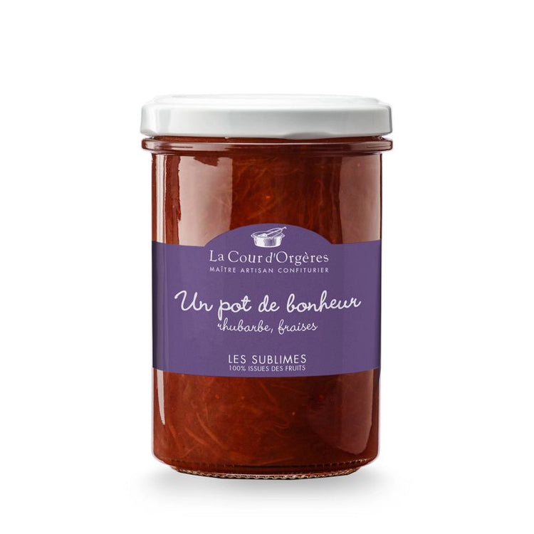 La Cour d'Orgères Low Sugar Rhubarb and Strawberry Jam