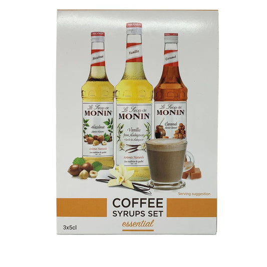 Monin - Standard Syrup Gift Pack (Hazlenut, Vanilla & Caramel) 3x 50ml