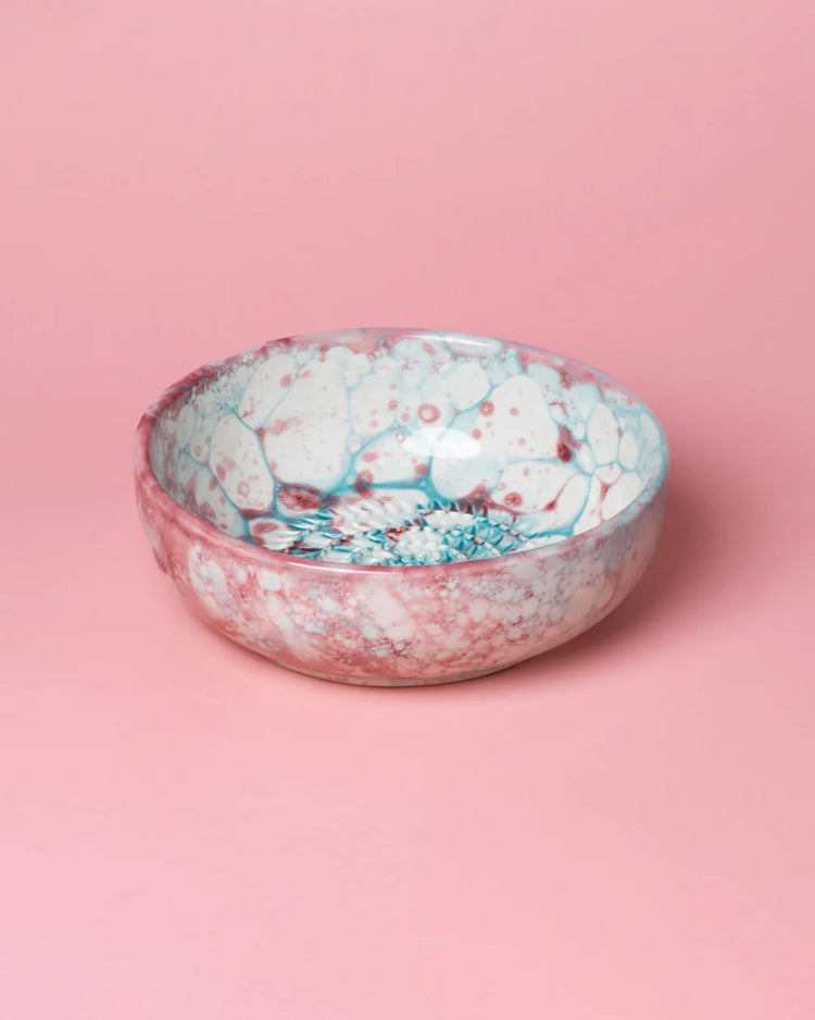 Marble Pink Garlic Grater Bowl