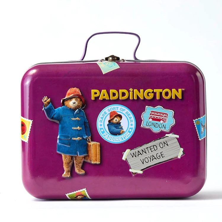 Paddington Bear Suitcase Tin with Orange Marmalade Chocolate Chunk Cookies, 300g
