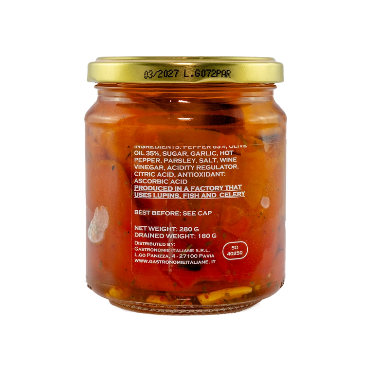 Back of the jar with a list of ingredients