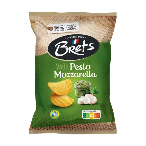 Brets Pesto Mozzarella Crisps 125g