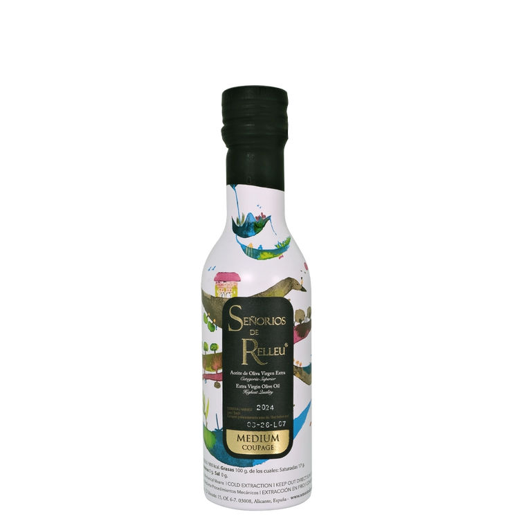Señorios de Relleu high quality Extra Virgin Olive Oil - Medium coupage 250ml bottle