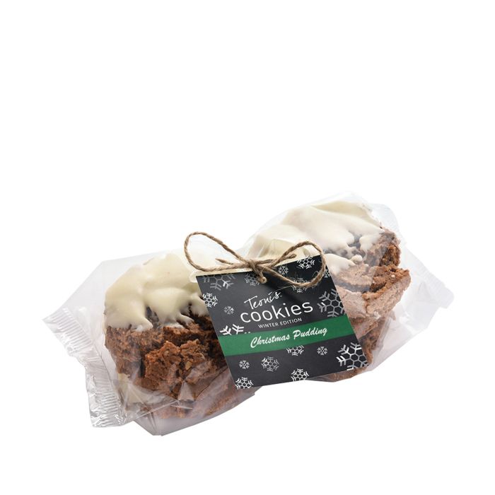 White Chocolate Dipped Christmas Pudding Cookies 307g