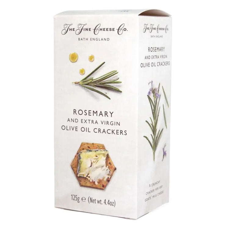 The Fine Cheese Co. Rosemary and Olive Oil Crackers packaging