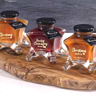Hawkshead preserves range on wooden platter