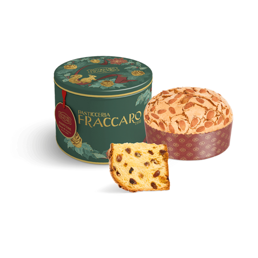 Almond-Glazed Panettone in Festive Tin 750g