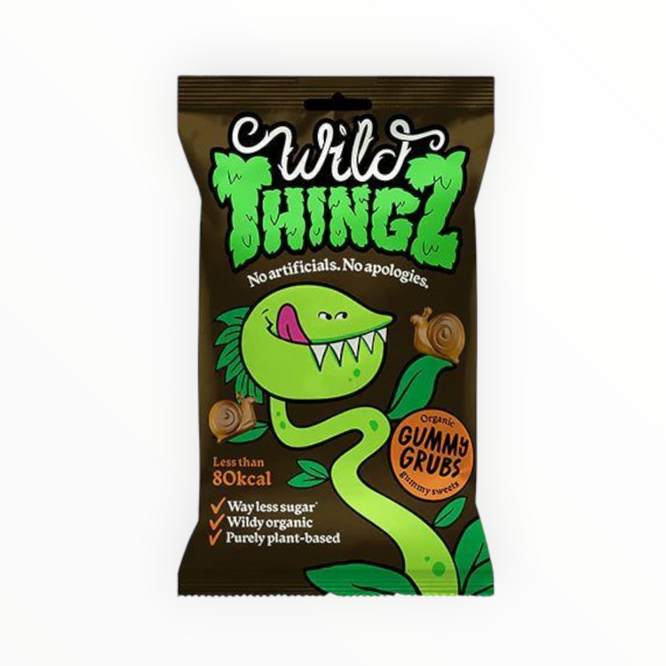 Wild Thingz Organic & Vegan Sweets Gummy Grubs 25g