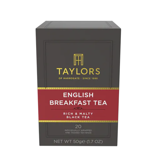 English Breakfast Tea 20 Individually Wrapped Bags 50g