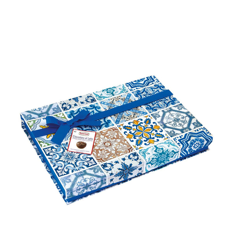 Sorini - Gran Maiolica Boxes with Chocolate Cream & Cereal BLUE