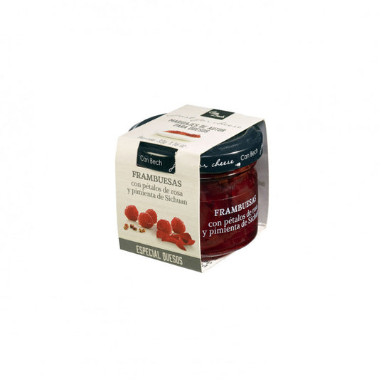 Raspberries with Rose Petals