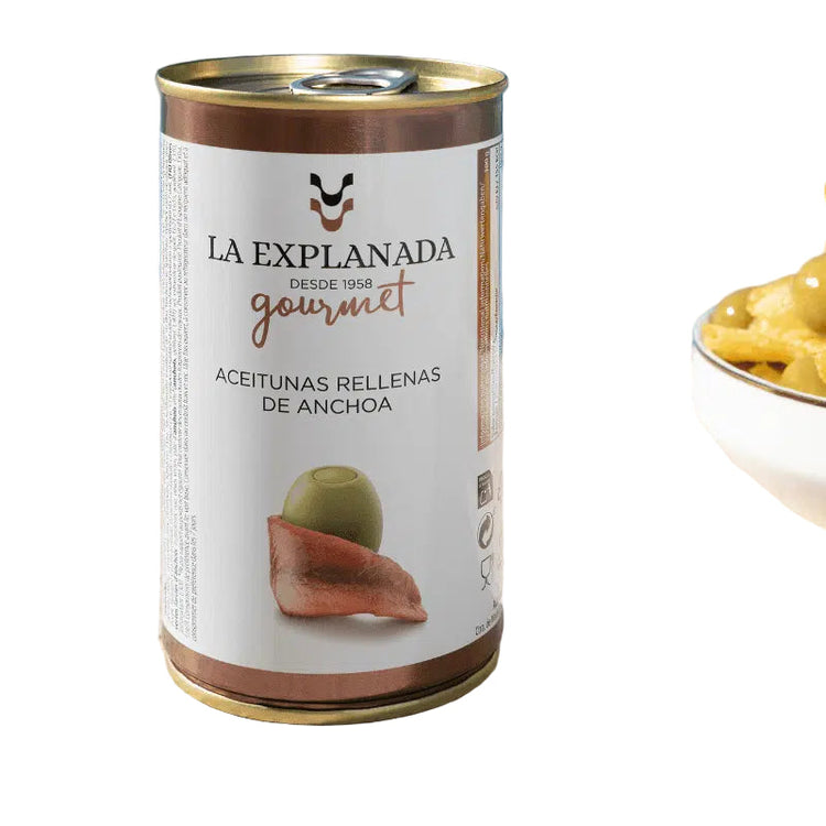 Manzanilla olives stuffed with anchovy 350g