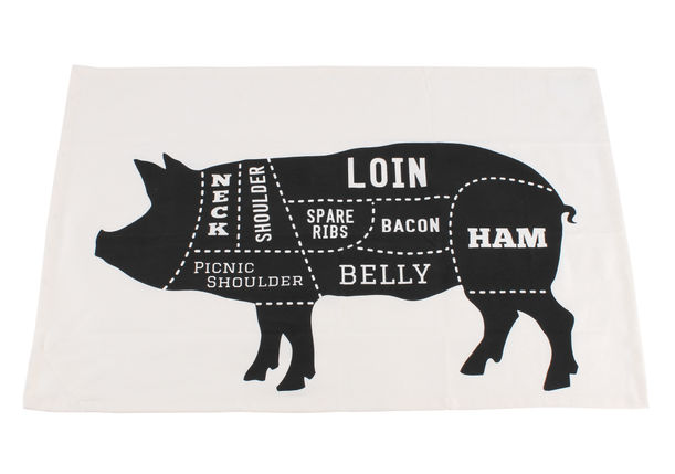 Pork Cuts Tea Towel