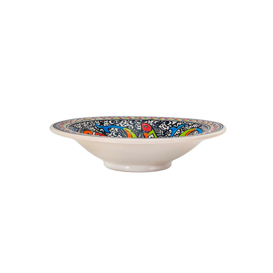 Mukti coloured, marine inspired Moroccan serving dish