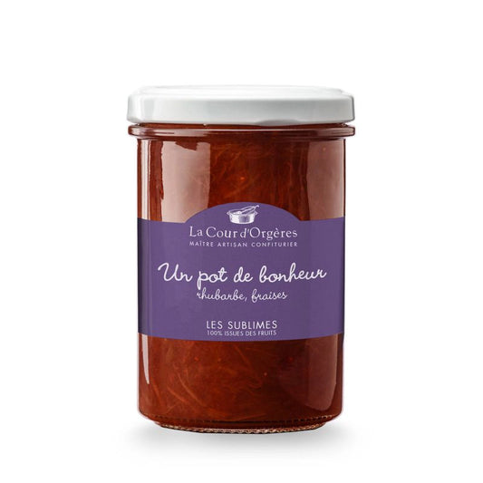 La Cour d'Orgères Low Sugar Rhubarb and Strawberry Jam