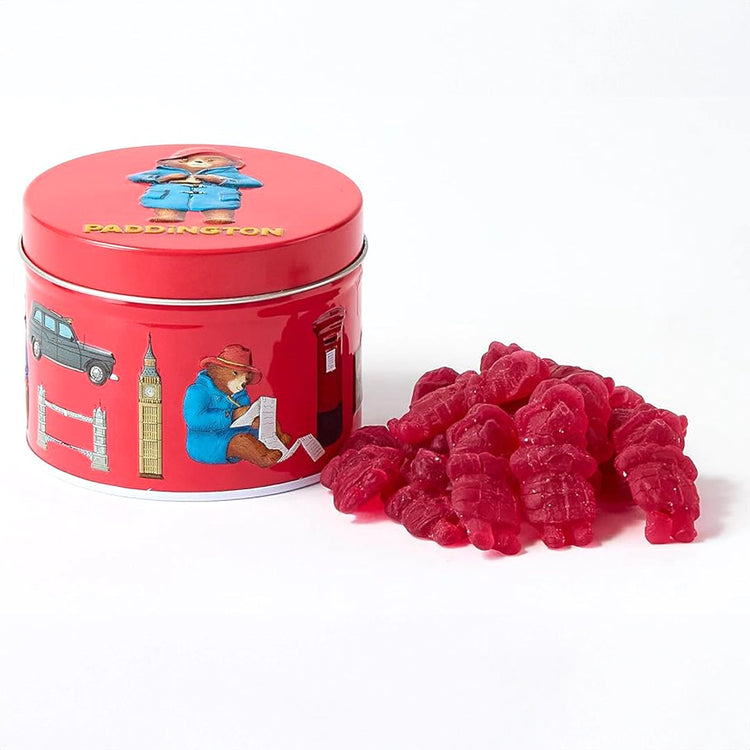 Paddington Bear Fruity Vegan Gummy Sweets Gift Tin - 120g