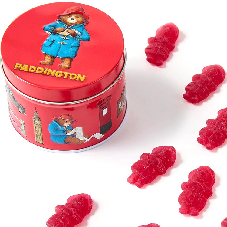 Paddington Bear Fruity Vegan Gummy Sweets Gift Tin - 120g