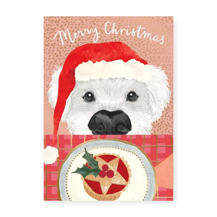 Pooch and Mince Pie Christmas Card