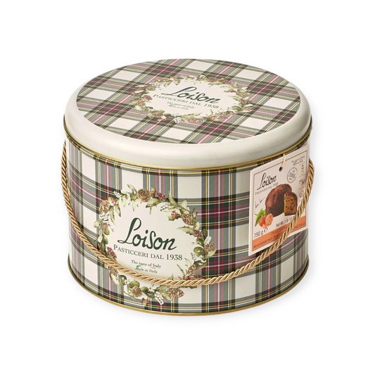 Loison Tartan Collection Mandarin Panettone  750g (Tin)