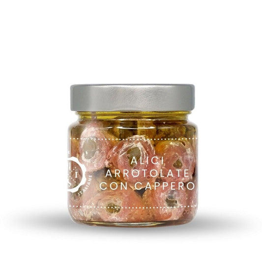 Rolled Anchovies stuffed with Capers