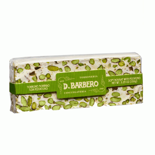 Torrone Morbido Al Pistachio, Soft Pistacchio Nougat Bar (150g)
