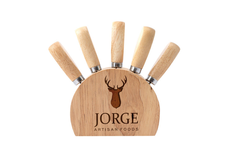 Jorge - Wooden Cheese Knife Block