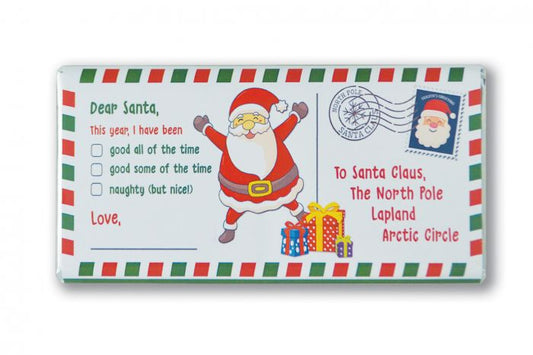 Santa Letter Chocolate Bar