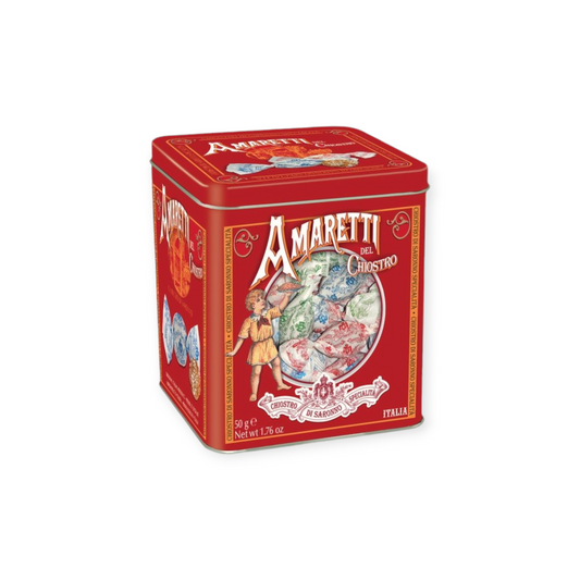 Amaretti Crunchy Minicube Tin 50g