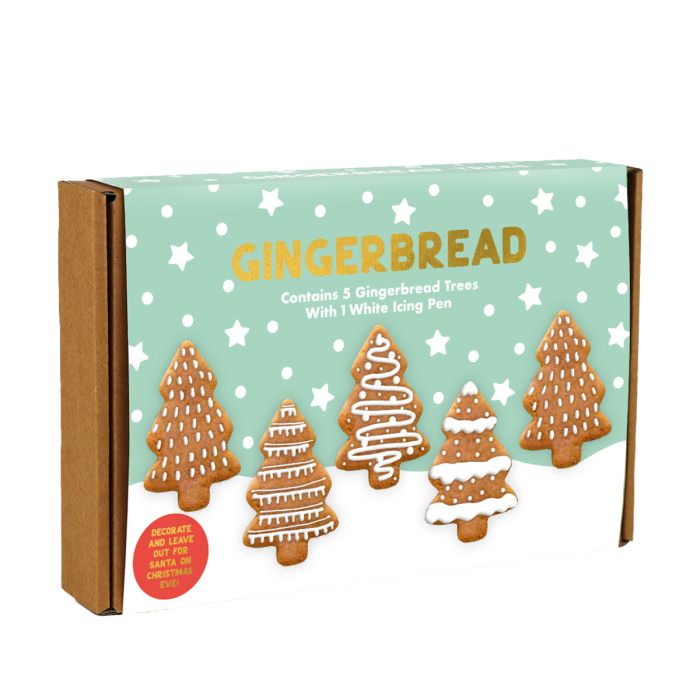 The Treat Kitchen - Gingerbread Trees Icing Kit with Icing Pen - 129g