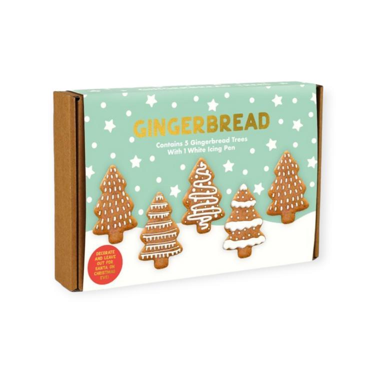 The Treat Kitchen - Gingerbread Trees Icing Kit with Icing Pen - 129g